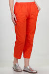 pantalone a sigaretta in rasatello di cotone lavato - DANIELA GREGIS 