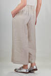 pantalone ampio in tela leggera di lino fiammato - DANIELA GREGIS 