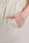 pantalone ampio in tela leggera di lino fiammato - DANIELA GREGIS 