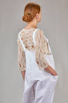 salopette a pantalone ampio in tela jeans di cotone lavato - DANIELA GREGIS 