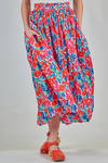 long and wide skirt in multicolor Londoner liberty washed cotton - DANIELA GREGIS 