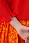 maglia al fianco, ampia, in maglia rasata di lino - DANIELA GREGIS 