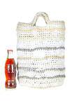 crocheted 'bucket' bag in cotton and linen - DANIELA GREGIS 