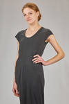 long tapered dress in heavy cotton jersey - MARC LE BIHAN 