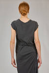 long tapered dress in heavy cotton jersey - MARC LE BIHAN 