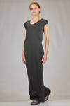 long tapered dress in heavy cotton jersey - MARC LE BIHAN 