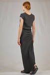 long tapered dress in heavy cotton jersey - MARC LE BIHAN 