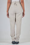 trousers in washed linen canvas - MARC LE BIHAN 