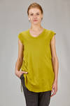 long relaxed t-shirt in heavy cotton jersey - MARC LE BIHAN 