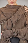 maglia corta e ampia in maglia garzata di canapa - MARC LE BIHAN 