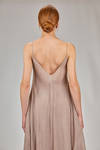 undergarment looking dress in doubled washed silk gauze and polyamide tulle - MARC LE BIHAN 