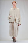 blouson ampio, al fianco, in maglia di lino, cachemire, cotone e seta - BOBOUTIC 