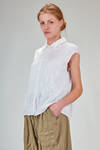 t-shirt al fianco, dritta, in maglia di seta e cotone - BOBOUTIC 