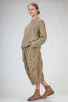 maglia al fianco, morbida, in maglia di cotone, cachemire, poliammide ed elastan - BOBOUTIC 