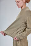 maglia al fianco, morbida, in maglia di cotone, cachemire, poliammide ed elastan - BOBOUTIC 
