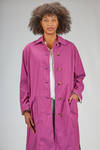 wide and long raincoat in cotton, polyamide and elastane - AHIRAIN 