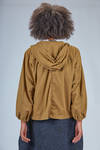 wide hip-length blouson in cotton, polyamide and elastane canvas - AHIRAIN 