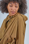 wide hip-length blouson in cotton, polyamide and elastane canvas - AHIRAIN 