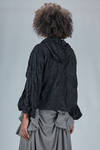 blouson al fianco, ampio, in tela ad effetto dévoré di nylon e cotone - AHIRAIN 