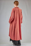 long wide dust coat in flamed hand-dyed linen - ATELIER SUPPAN 