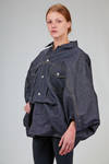 caban 'sculpture' a cappa al fianco in denim di cotone - JUNYA WATANABE 