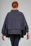 caban 'sculpture' a cappa al fianco in denim di cotone - JUNYA WATANABE 