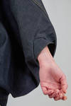 caban 'sculpture' a cappa al fianco in denim di cotone - JUNYA WATANABE 