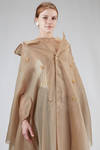 abito 'sculpture' lungo e ampio in organza di poliestere - JUNYA WATANABE 