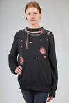 maglia al fianco, morbida, in maglia rasata di cotone e parti metalliche - JUNYA WATANABE 