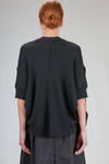cardigan al fianco, ampio, in maglia di lana a costine - JUNYA WATANABE 
