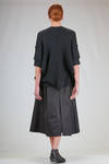 cardigan al fianco, ampio, in maglia di lana a costine - JUNYA WATANABE 