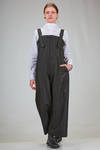 salopette a pantalone ampio in satin di cotone e seta - NOIR KEI NINOMIYA 