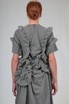 abito 'sculpture' longuette in micro pied-de-poule di lana - NOIR KEI NINOMIYA 