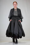 bomber corto in maglia di lana e tulle di poliestere - NOIR KEI NINOMIYA 