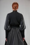 bomber corto in maglia di lana e tulle di poliestere - NOIR KEI NINOMIYA 