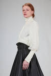 short bomber jacket in knitted wool and polyester tulle - NOIR KEI NINOMIYA 
