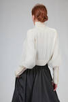 short bomber jacket in knitted wool and polyester tulle - NOIR KEI NINOMIYA 