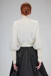 short bomber jacket in knitted wool and polyester tulle - NOIR KEI NINOMIYA 