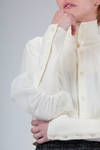 short bomber jacket in knitted wool and polyester tulle - NOIR KEI NINOMIYA 