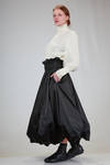 short bomber jacket in knitted wool and polyester tulle - NOIR KEI NINOMIYA 