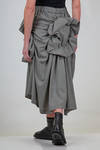 longuette 'sculpture' skirt in light wool micro pied-de-poule - NOIR KEI NINOMIYA 