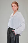 camicia ampia, al fianco, in popeline di cotone - COMME des GARÇONS - COMME des GARÇONS 