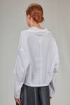 camicia ampia, al fianco, in popeline di cotone - COMME des GARÇONS - COMME des GARÇONS 