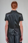 giacca asciutta, al fianco, in twill lucido di triacetato - COMME des GARÇONS - COMME des GARÇONS 
