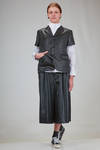 giacca asciutta, al fianco, in twill lucido di triacetato - COMME des GARÇONS - COMME des GARÇONS 