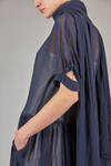 abito longuette, ampio, in georgette di poliestere - COMME des GARÇONS - COMME des GARÇONS 