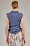 maglia morbida, al fianco, in maglia di lino melange - FORME D' EXPRESSION 