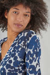 cardigan al fianco, asciutto, in maglia rasata di cotone stampato - MJ WATSON 