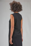 straight longuette dress in cotton stockinette knit - MJ WATSON 