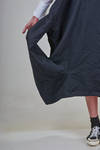 abito a salopette lungo e ampio in tela techno di poliestere lavato - COMME des GARÇONS - COMME des GARÇONS 